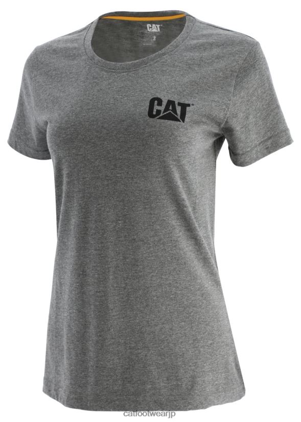 トレードマークのTシャツ グレー 女性 N2JB0V310 Caterpillar |トップス＆アウター